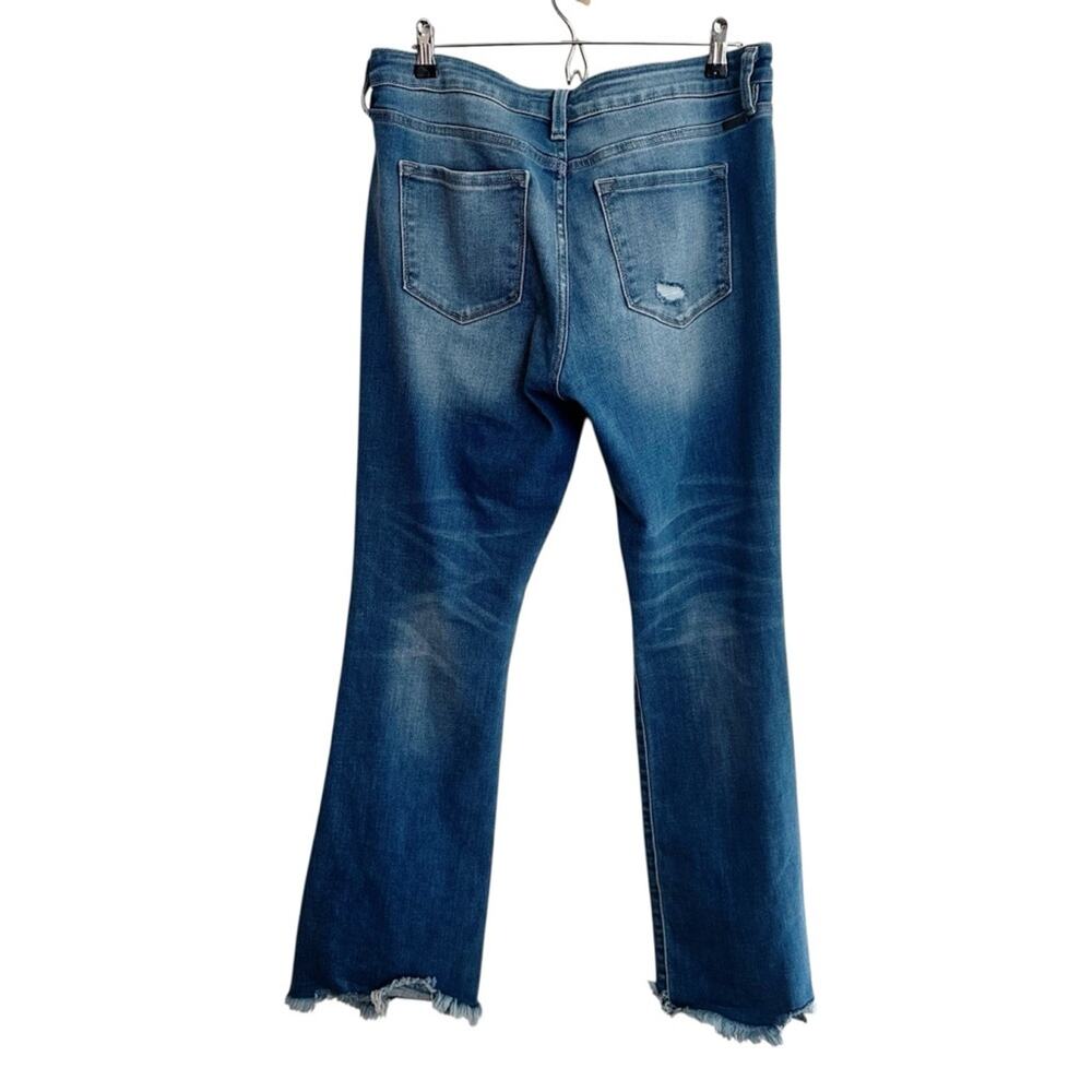 KanCan 165715 Raw Hem High Rise Flare Jeans - Picture 7 of 9